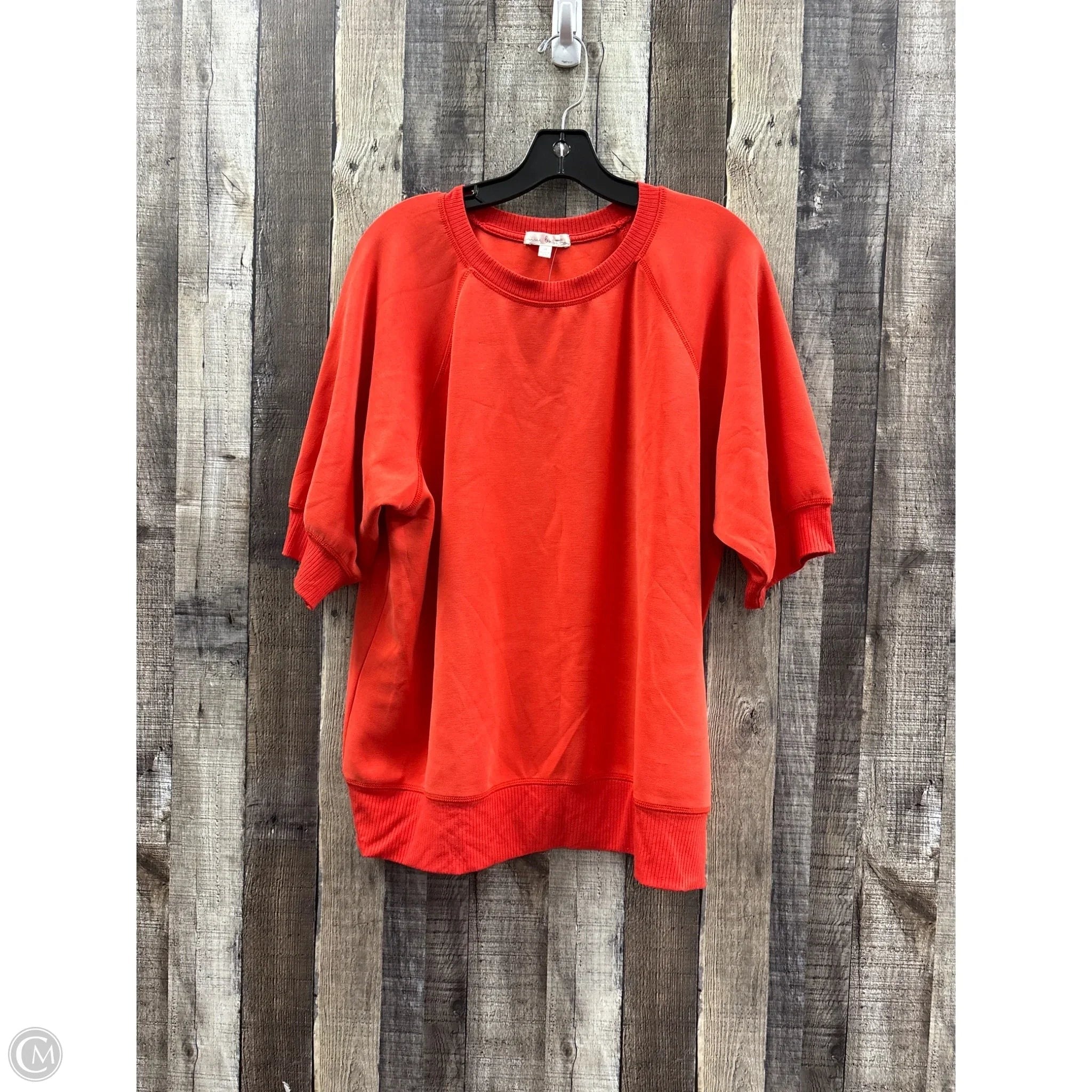 Top 3/4 Sleeve By Nine Britton In Orange, Size: 1x