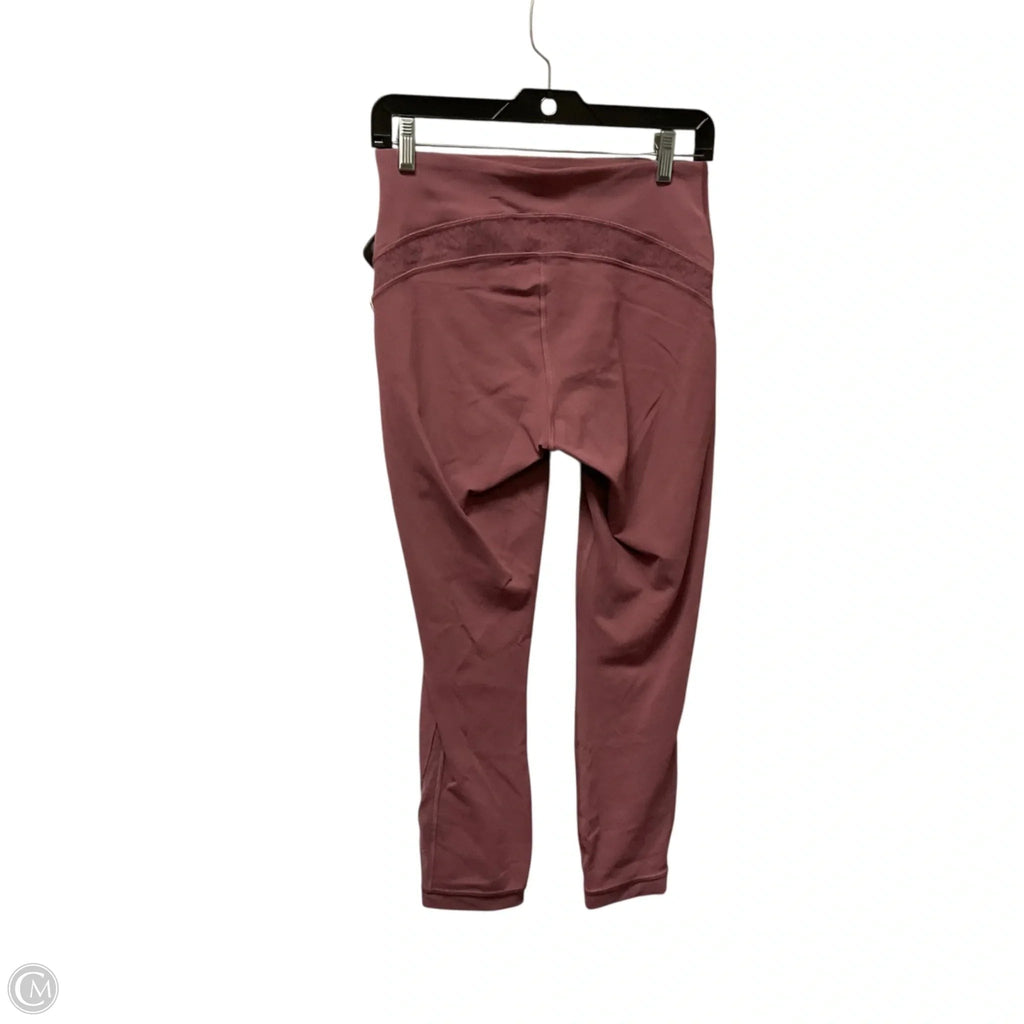 Athletic Leggings Capris By Lululemon In Pink, Size: 8