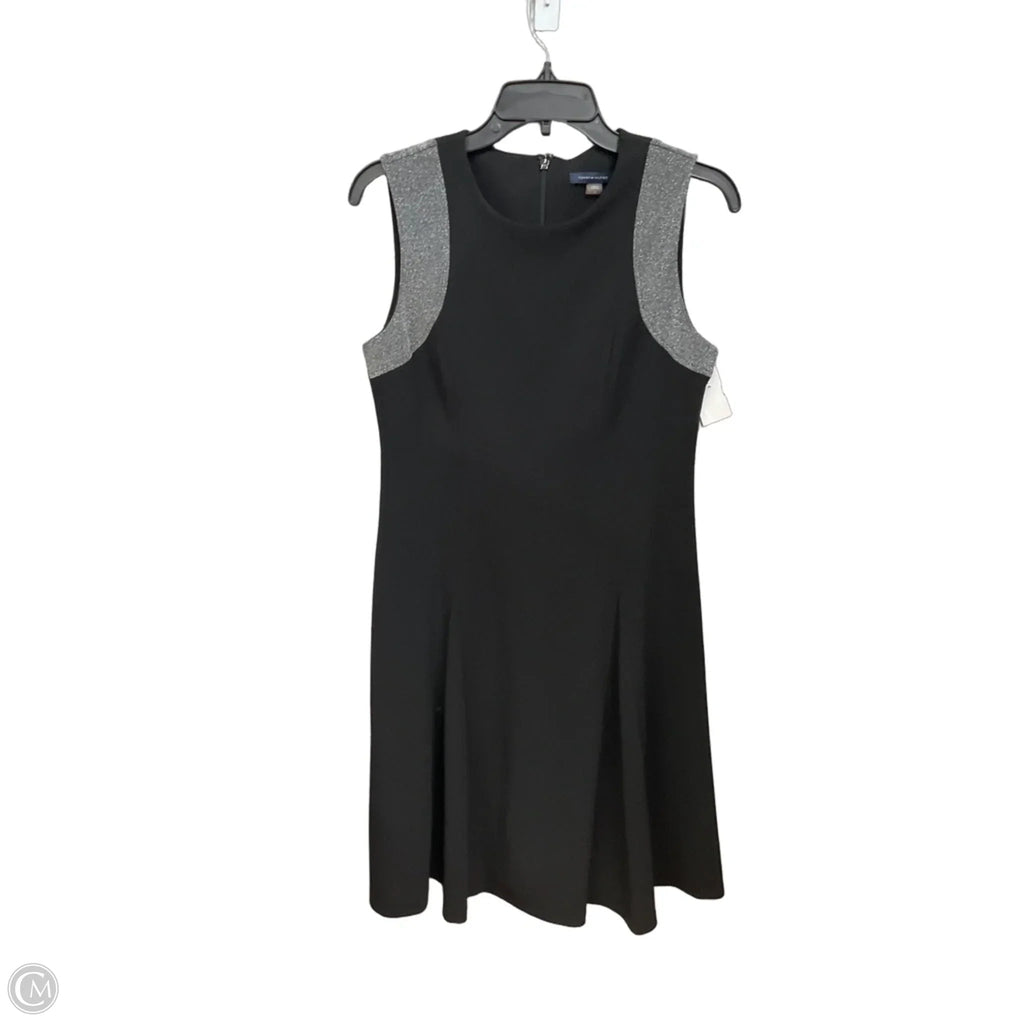 Dress Casual Midi By Tommy Hilfiger In Black & Silver, Size: S