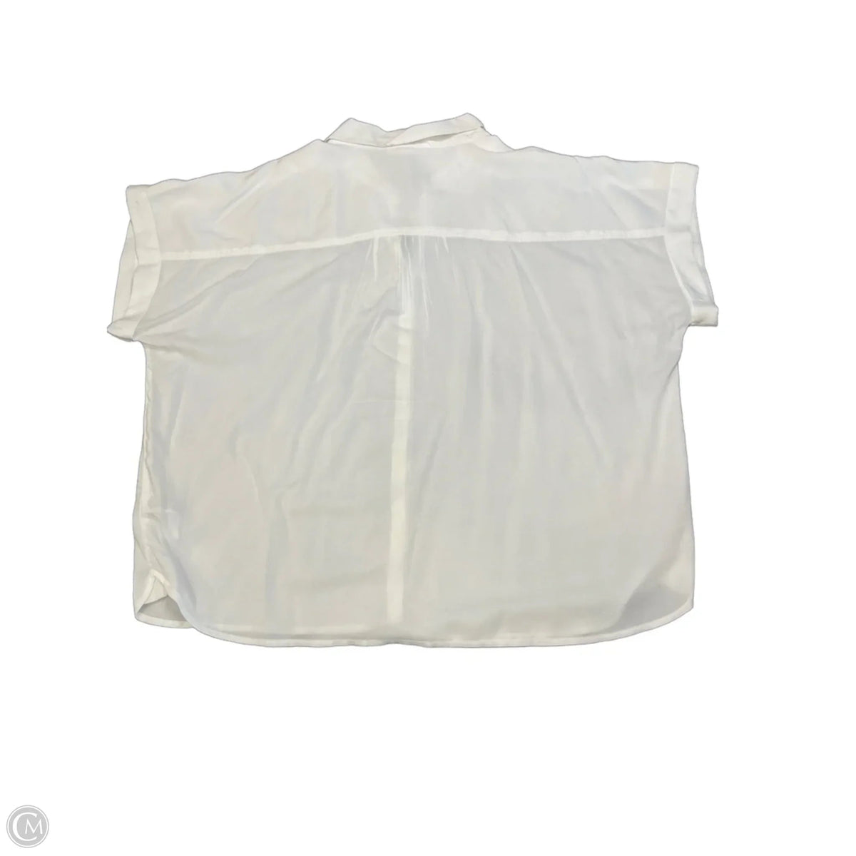 Blouse Short Sleeve By Beachlunchlounge In White, Size: Xl