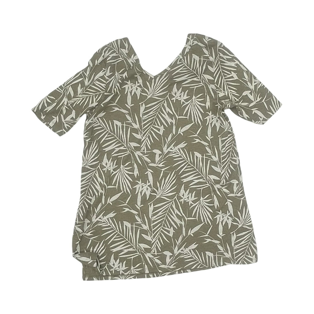 Top Ss By J. Jill In Green & White, Size:Sp