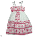 Dress Casual Short By Savanna Jane In Pink & White, Size: 1x