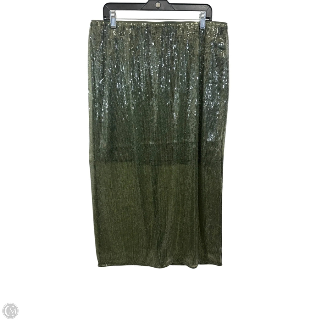 Skirt Maxi By A New Day In Green, Size: Xl