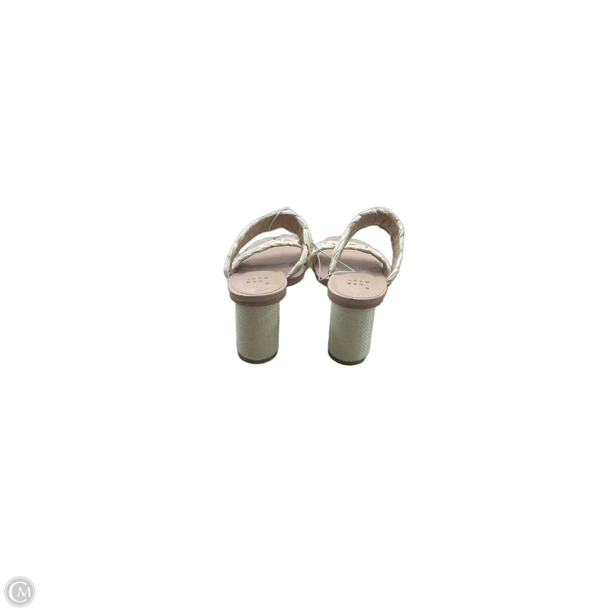 Sandals Heels Block By A New Day In Cream & Tan, Size: 7