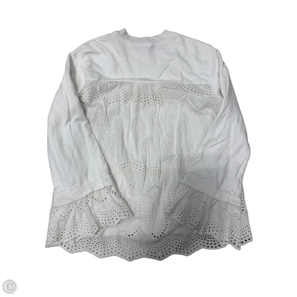 Top Long Sleeve By Clothes Mentor In White, Size: Xs