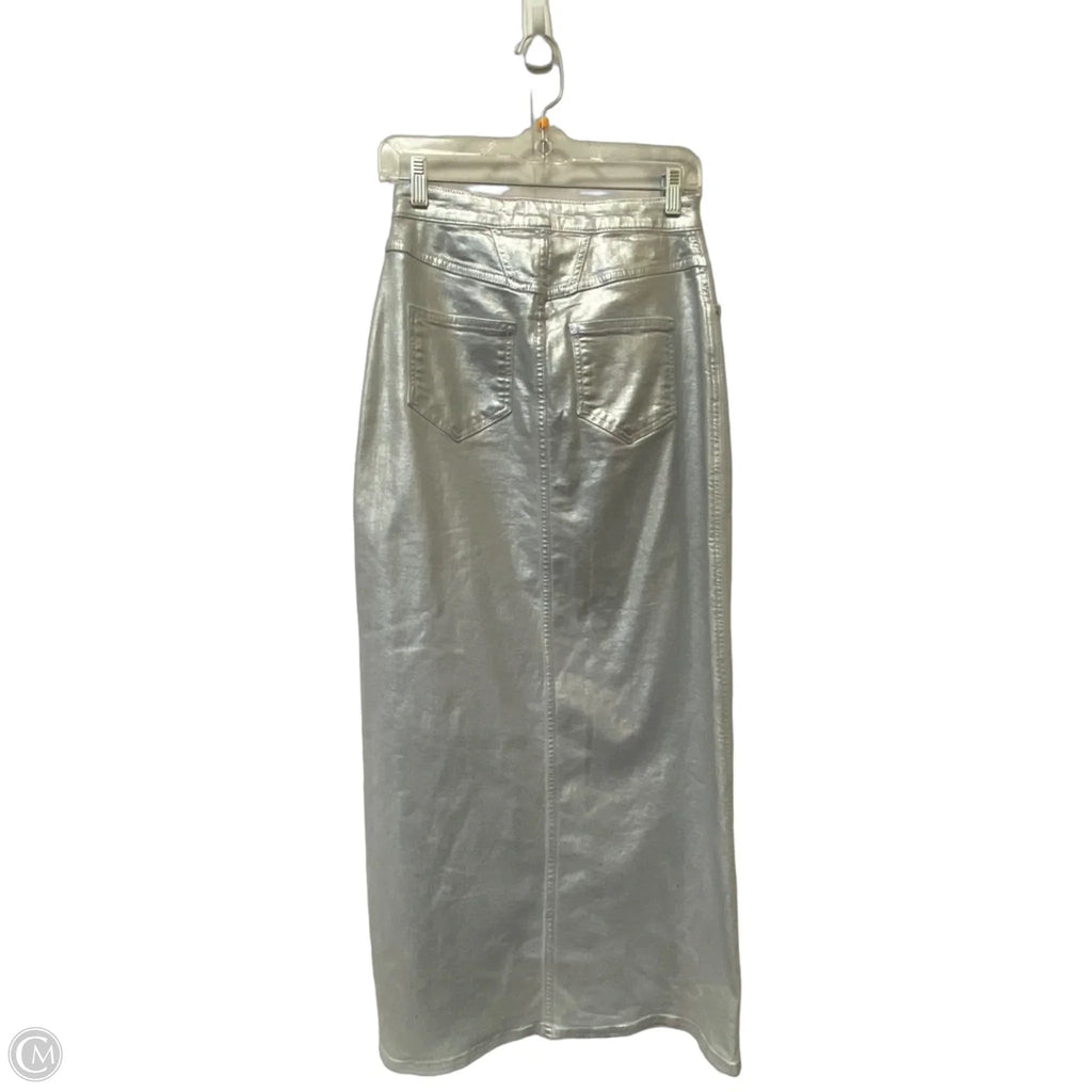Skirt Maxi By Pilcro In Silver, Size: 2