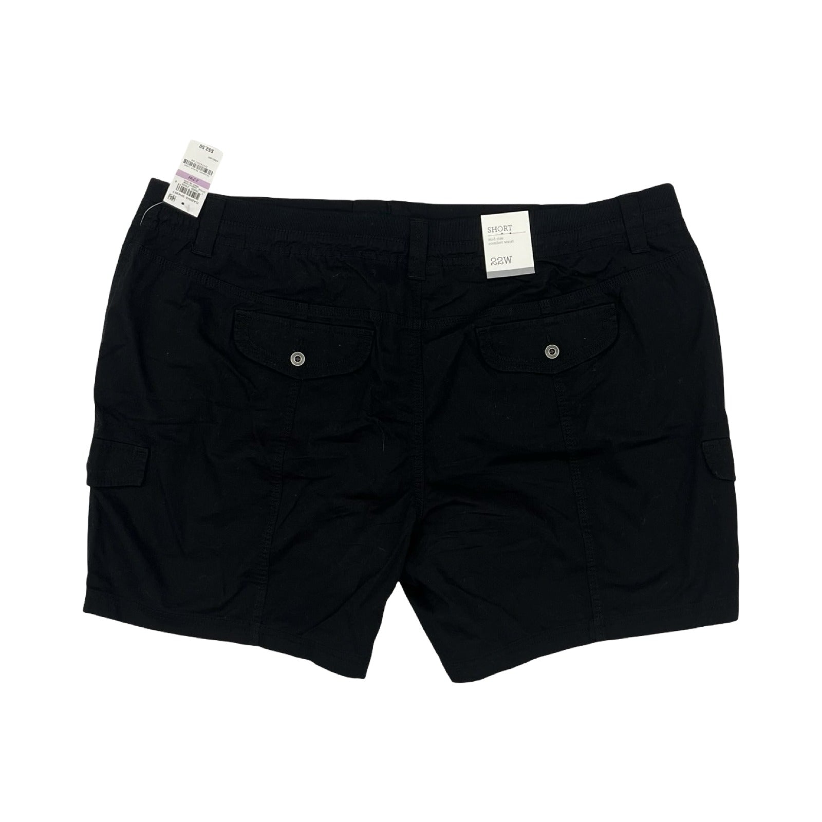 Shorts By Style And Company In Black, Size:22