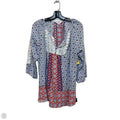 Top 3/4 Sleeve By Crown And Ivy In Red & White, Size: 1x
