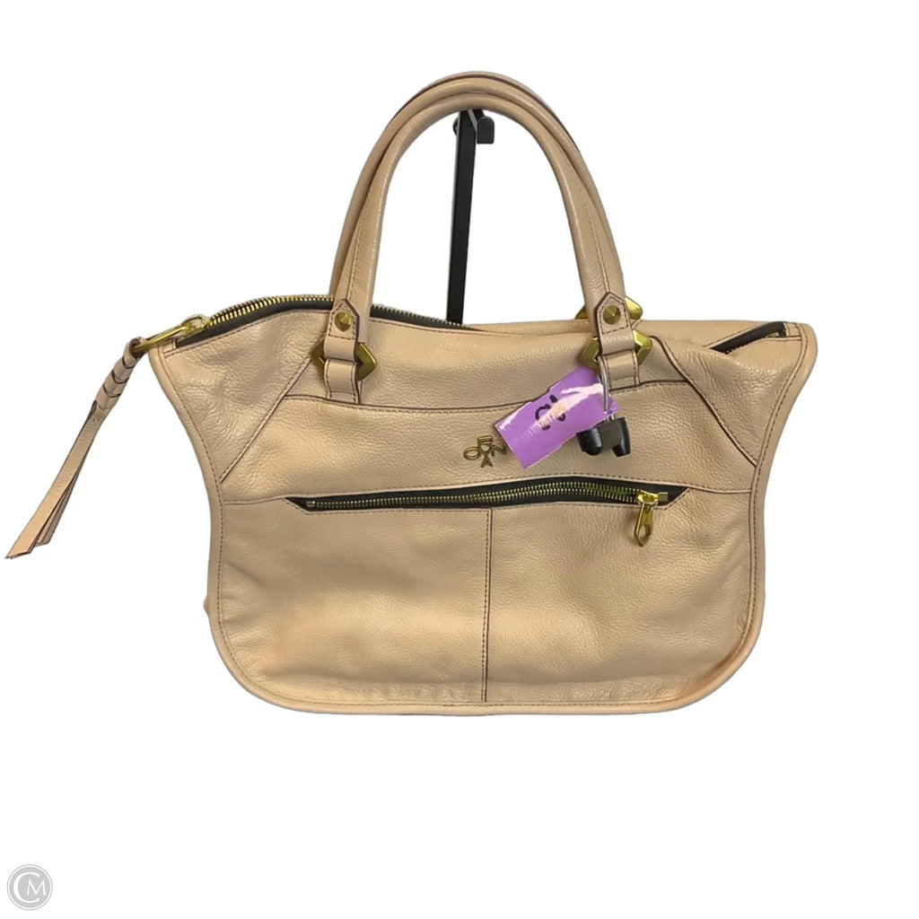 Handbag Leather By Oryany, Size: Medium