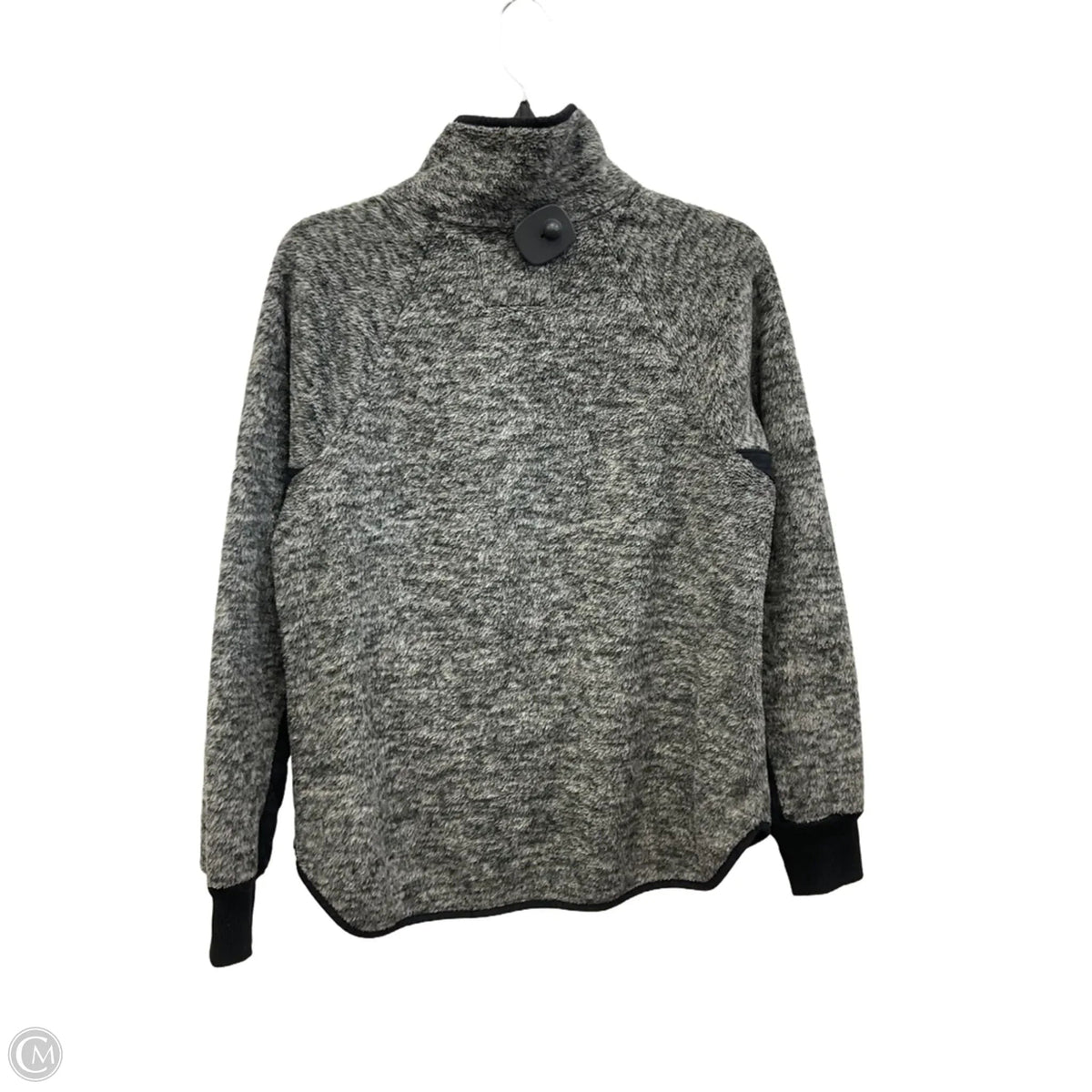 Athletic Sweatshirt Collar By Abercrombie And Fitch In Grey, Size: S