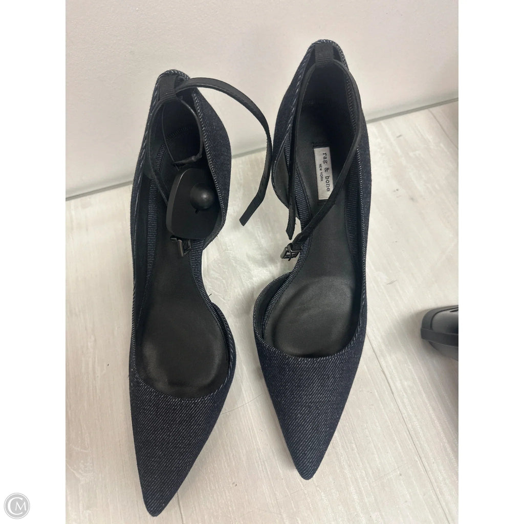 Shoes Heels Stiletto By Rag And Bone In Navy, Size: 9
