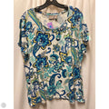 Top Short Sleeve By Chicos In Blue, Size: Xl