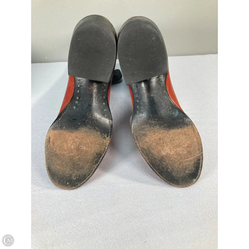 Boots Western By Clothes Mentor In Orange, Size: 6.5