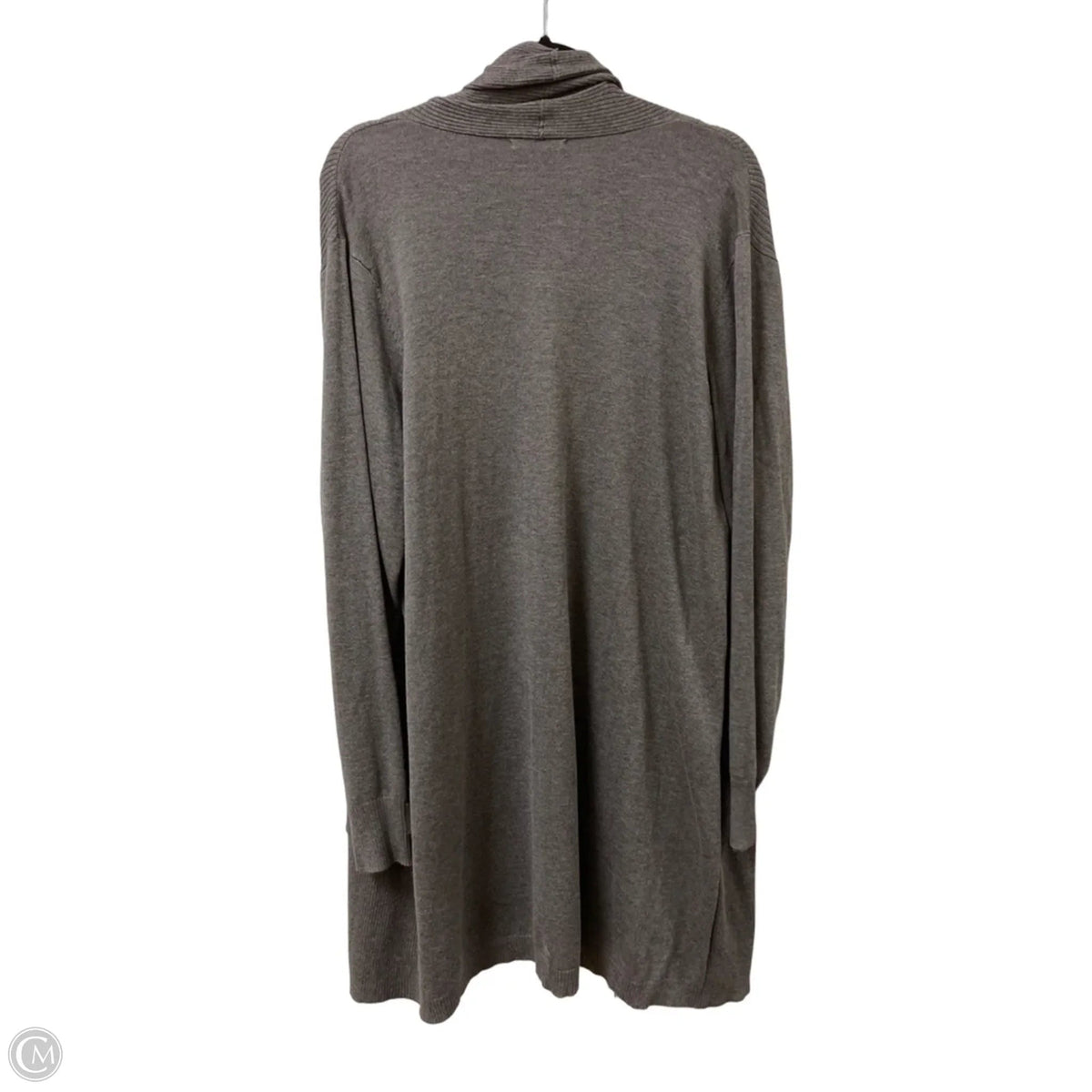 Sweater Cardigan By Clothes Mentor In Grey, Size: 2x