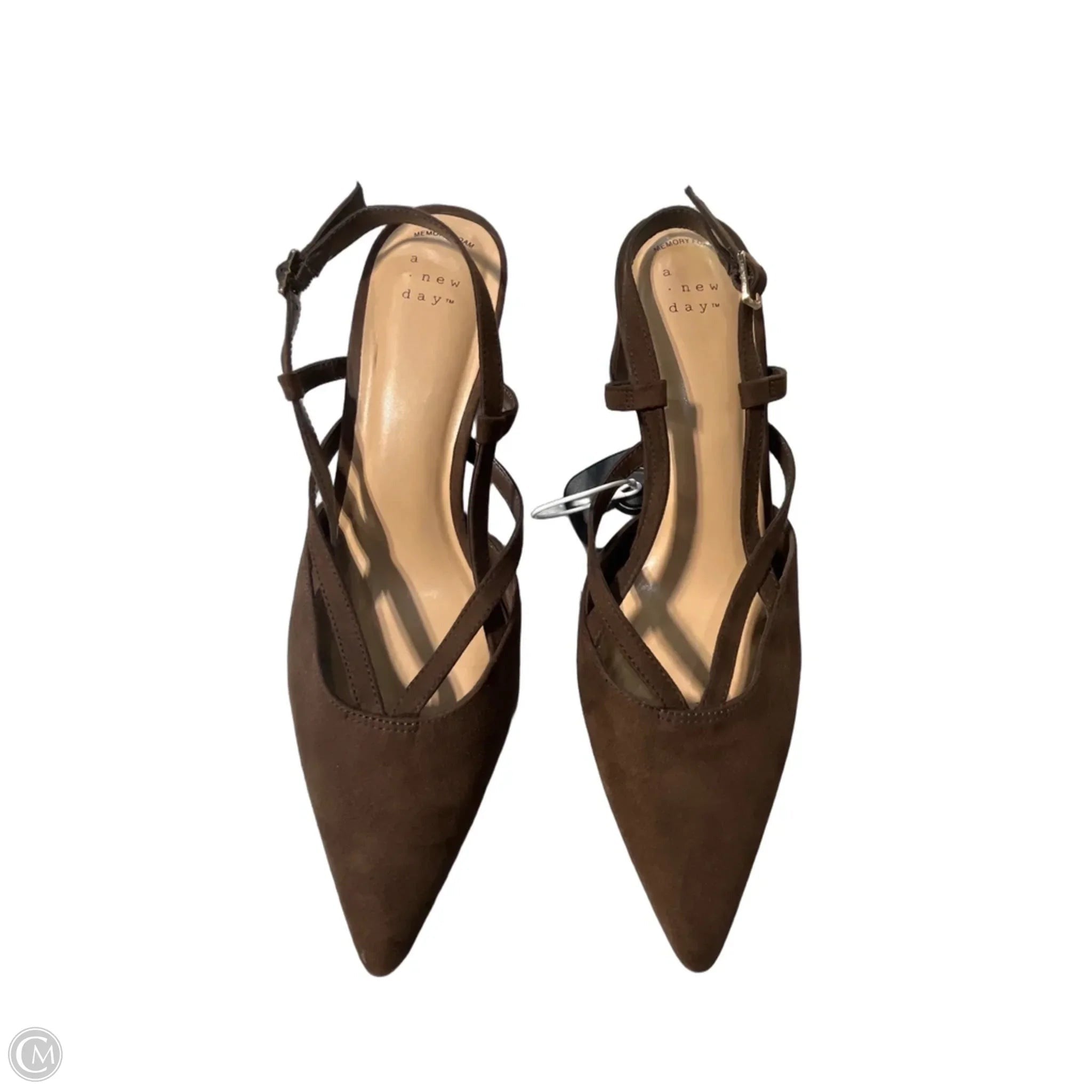 Shoes Heels Block By A New Day In Brown, Size: 9