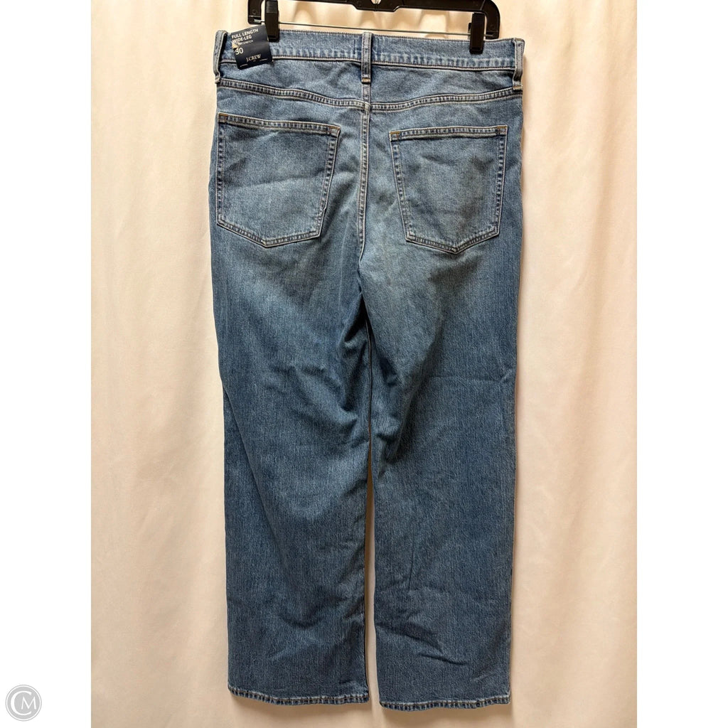 Jeans Wide Leg By J. Crew In Blue Denim, Size: 10