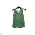 Top Sleeveless By Wonderly In Green, Size: S
