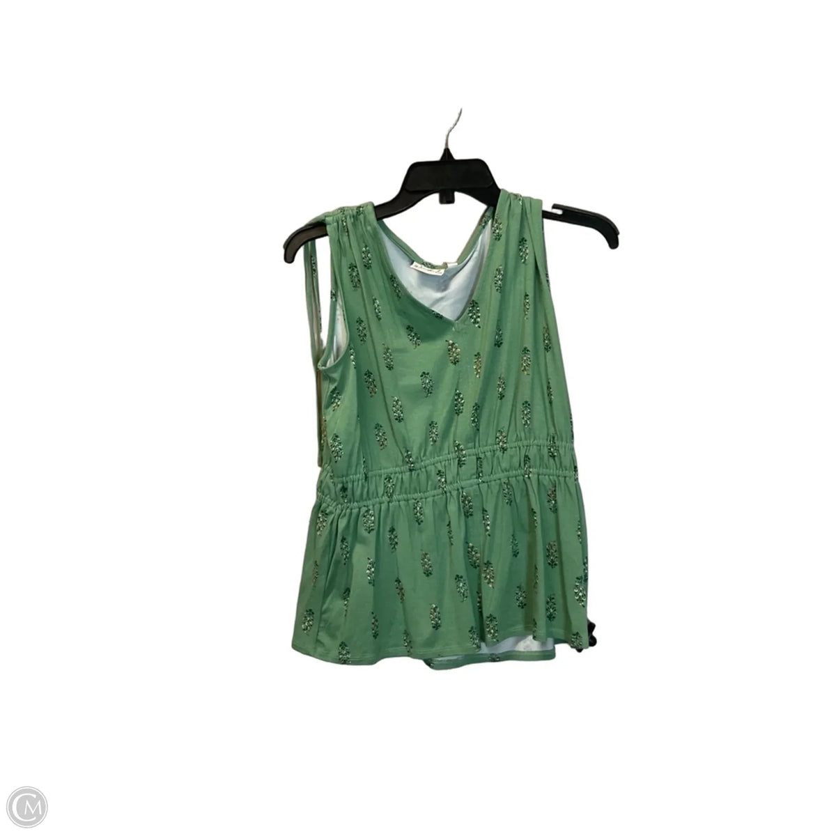 Top Sleeveless By Wonderly In Green, Size: S