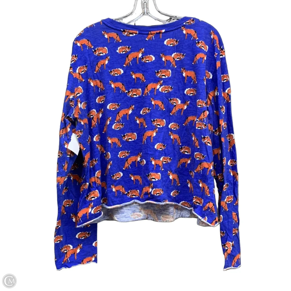 Top Long Sleeve By Anthropologie In Blue, Size: Xl