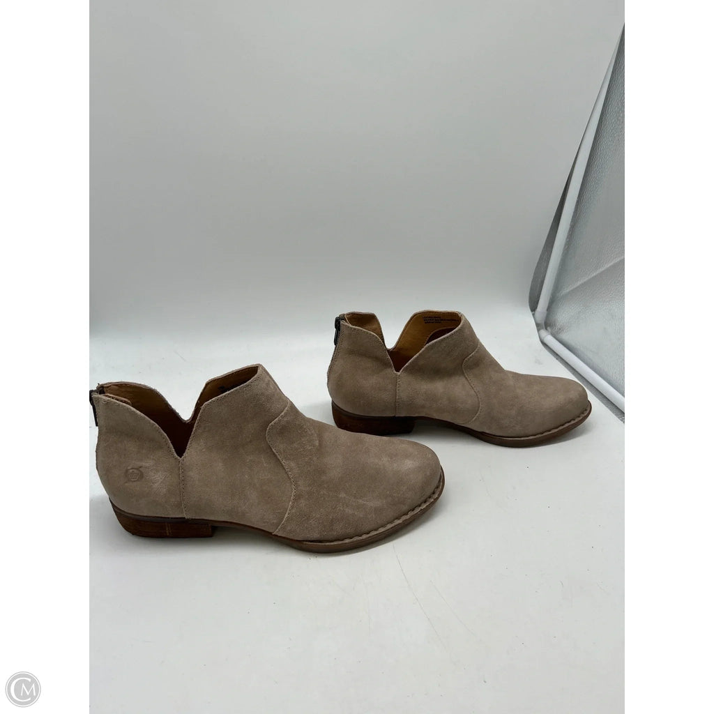 Boots Ankle Heels By Born In Cream, Size: 10