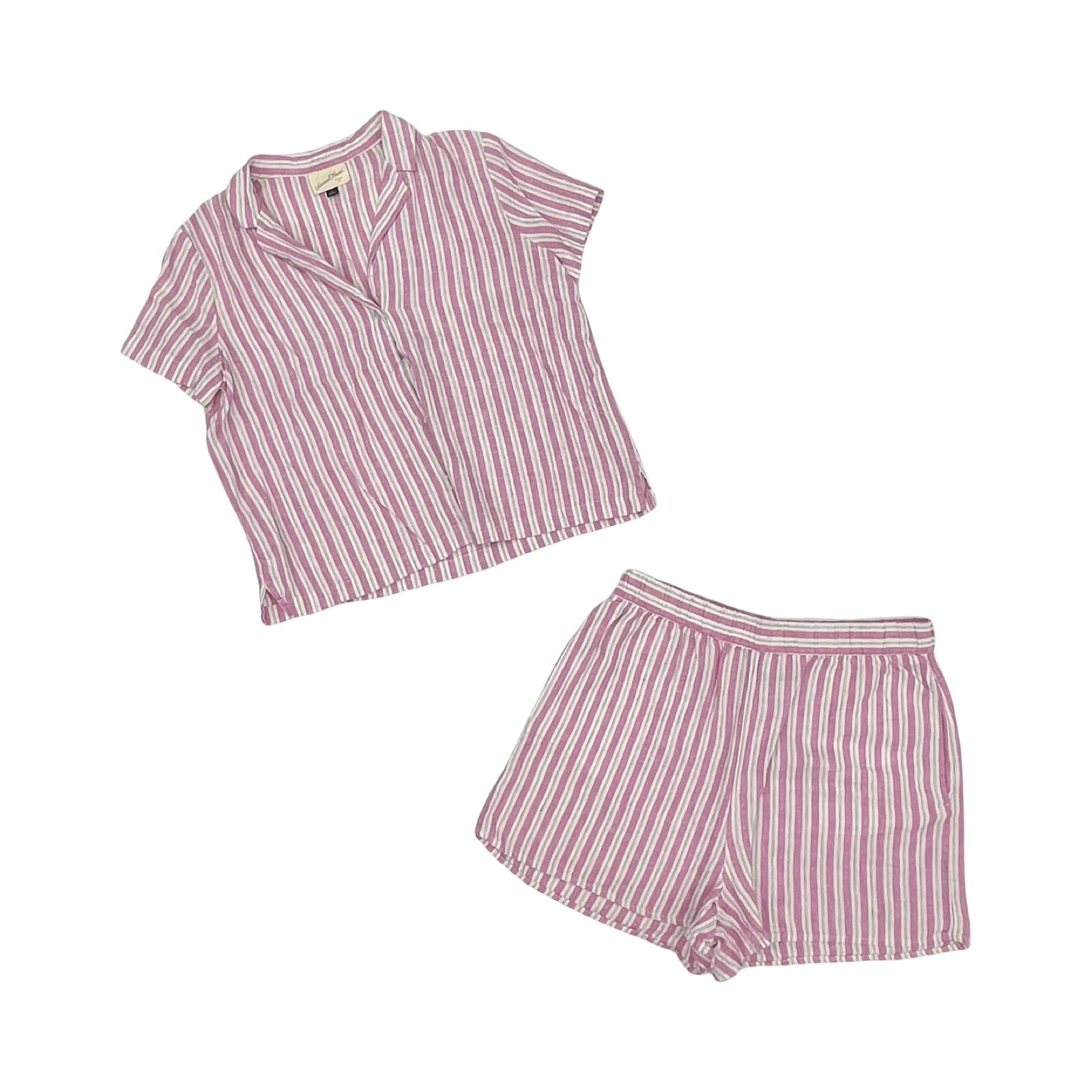 Shorts Set By Universal Thread In Pink & White, Size:S
