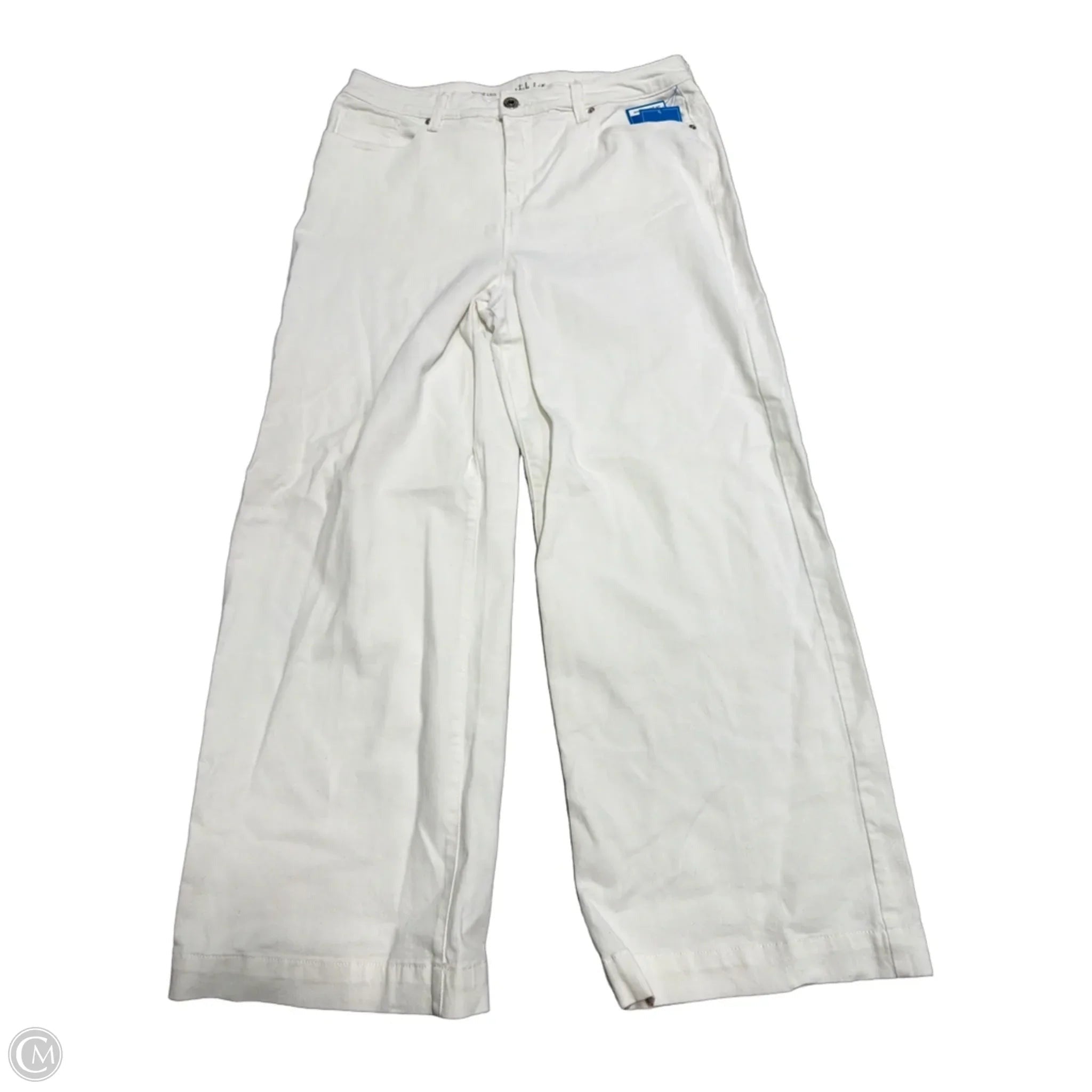 New! Jeans Wide Leg By Style And Company In White, Size: 14