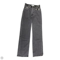 Jeans Straight By Abercrombie And Fitch In Black Denim, Size: 0