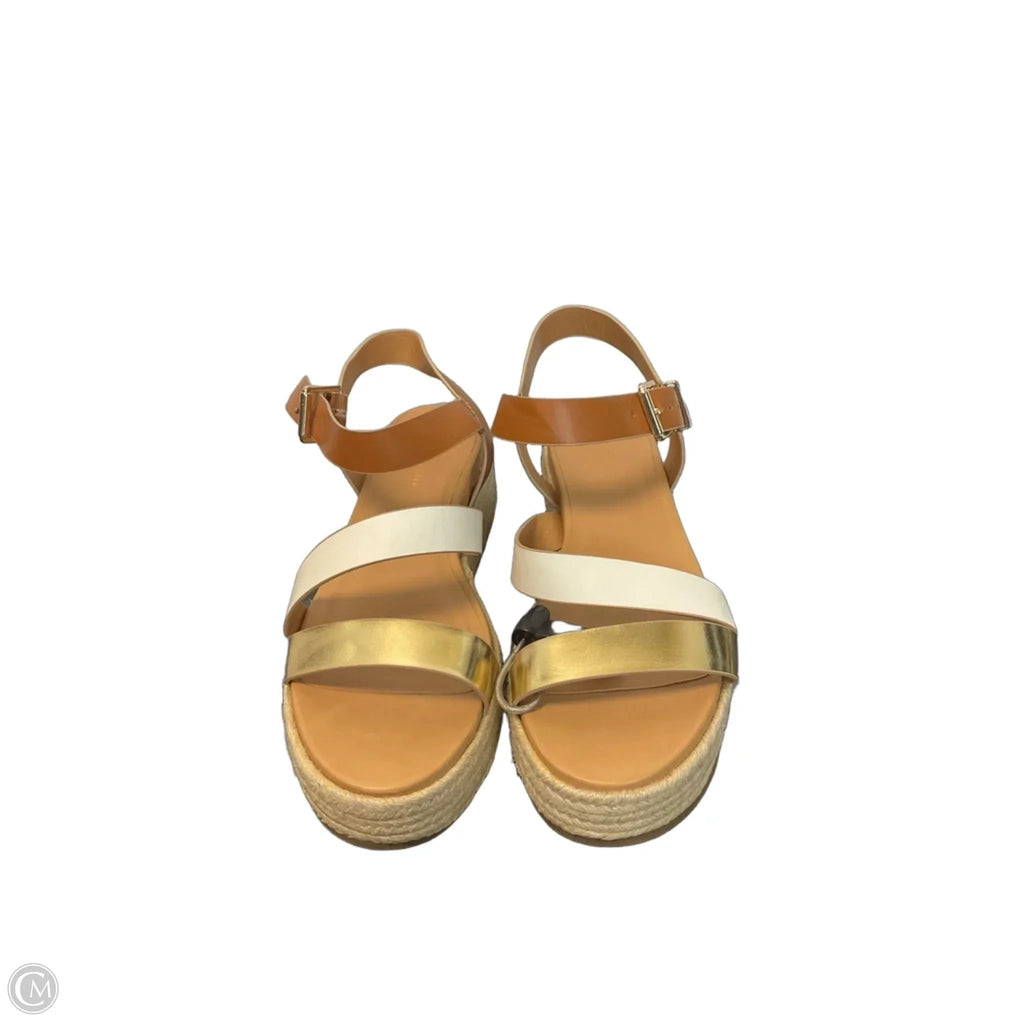 Sandals Heels Platform By Tommy Hilfiger In Brown, Size: 9