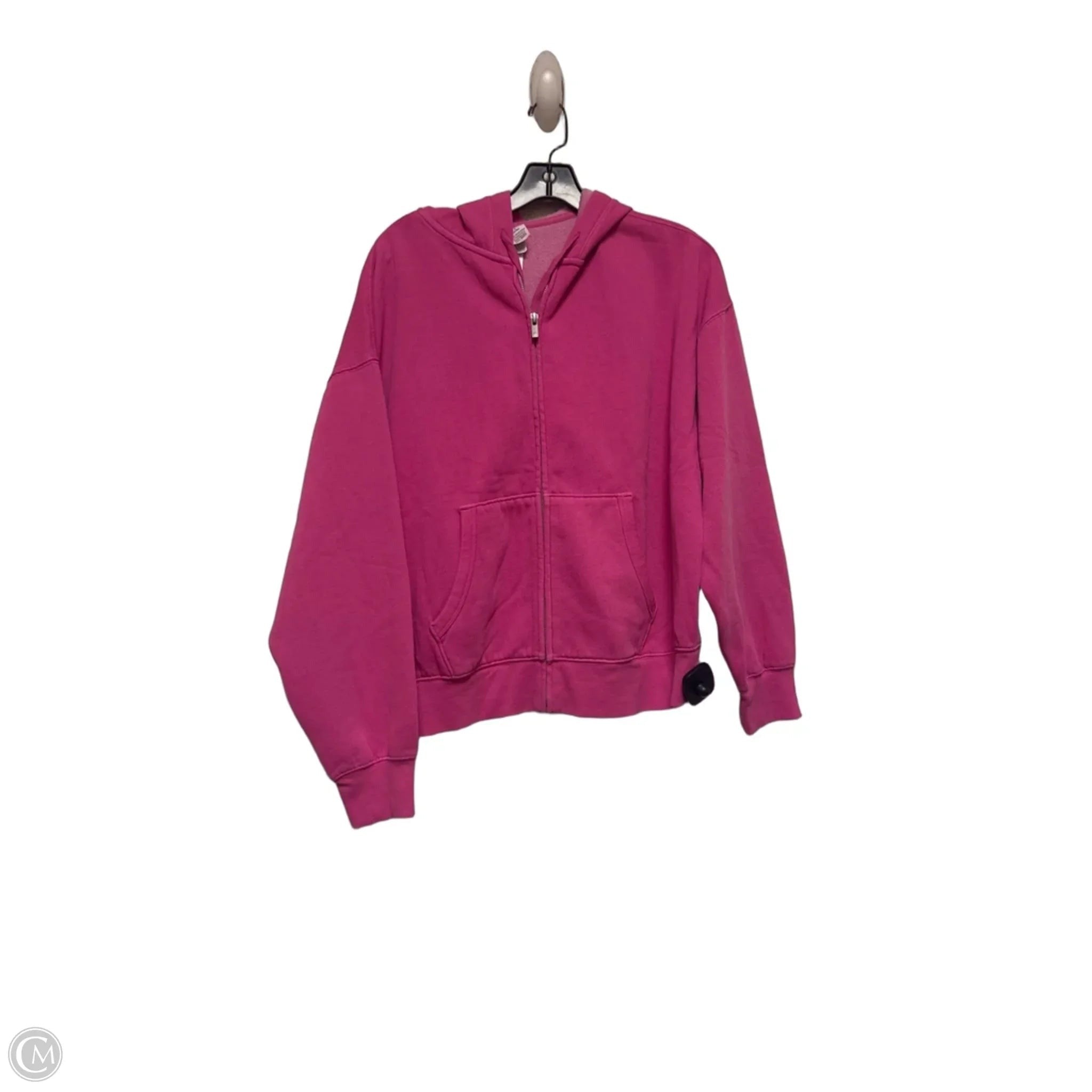 Sweatshirt Hoodie By Pink In Pink, Size: M