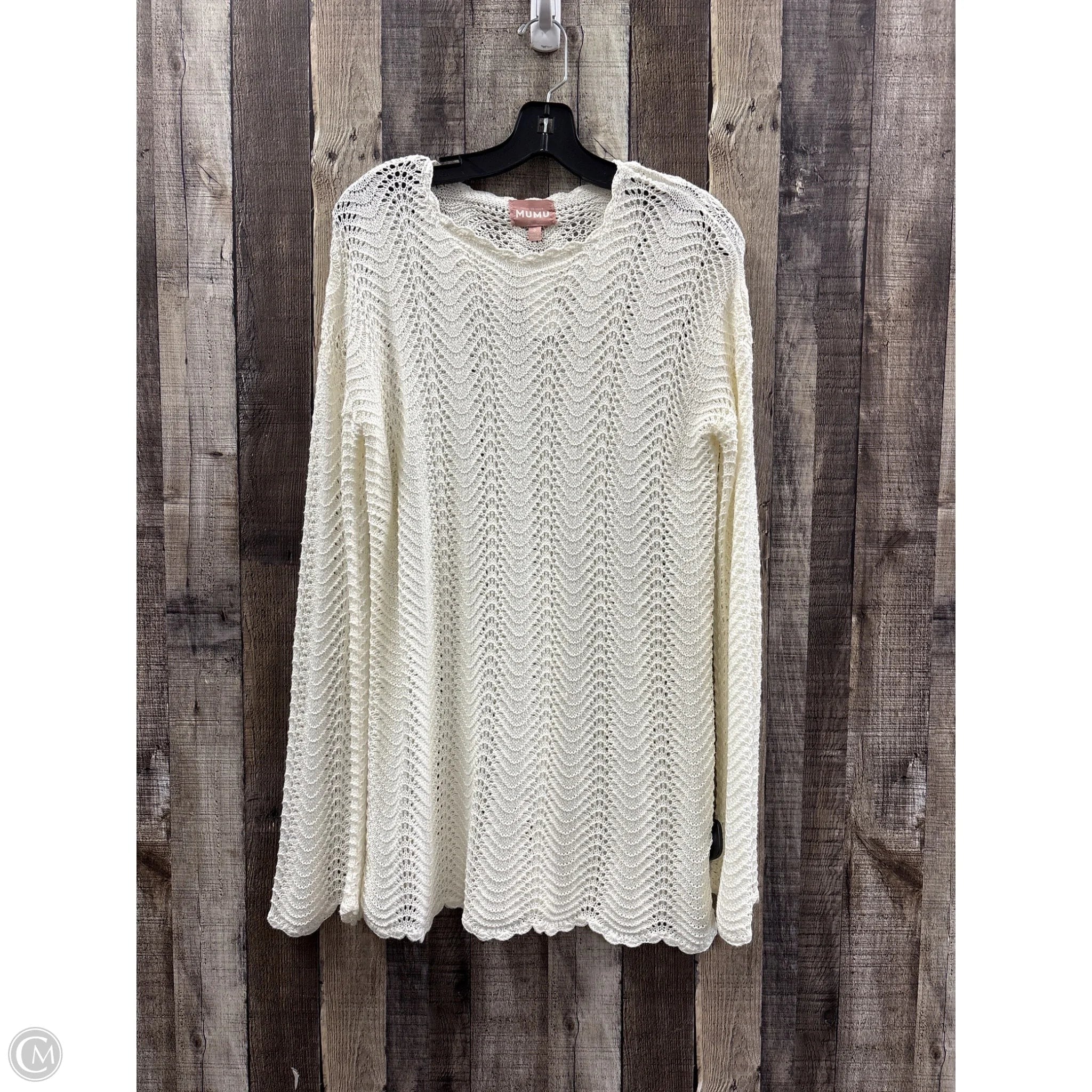 Dress Sweater By Mumu In Ivory, Size: S