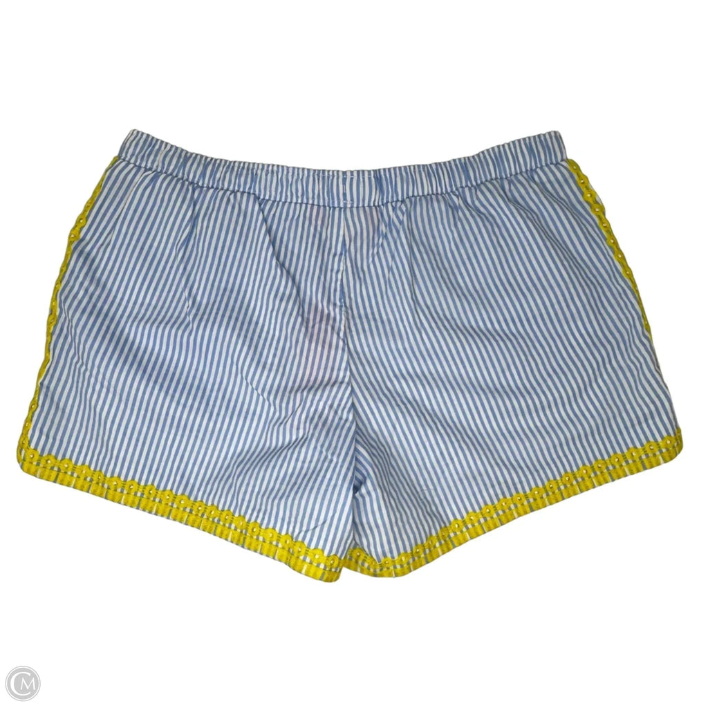 Katia Embroidered Shorts Designer By Lilly Pulitzer In Striped Pattern, Size: L