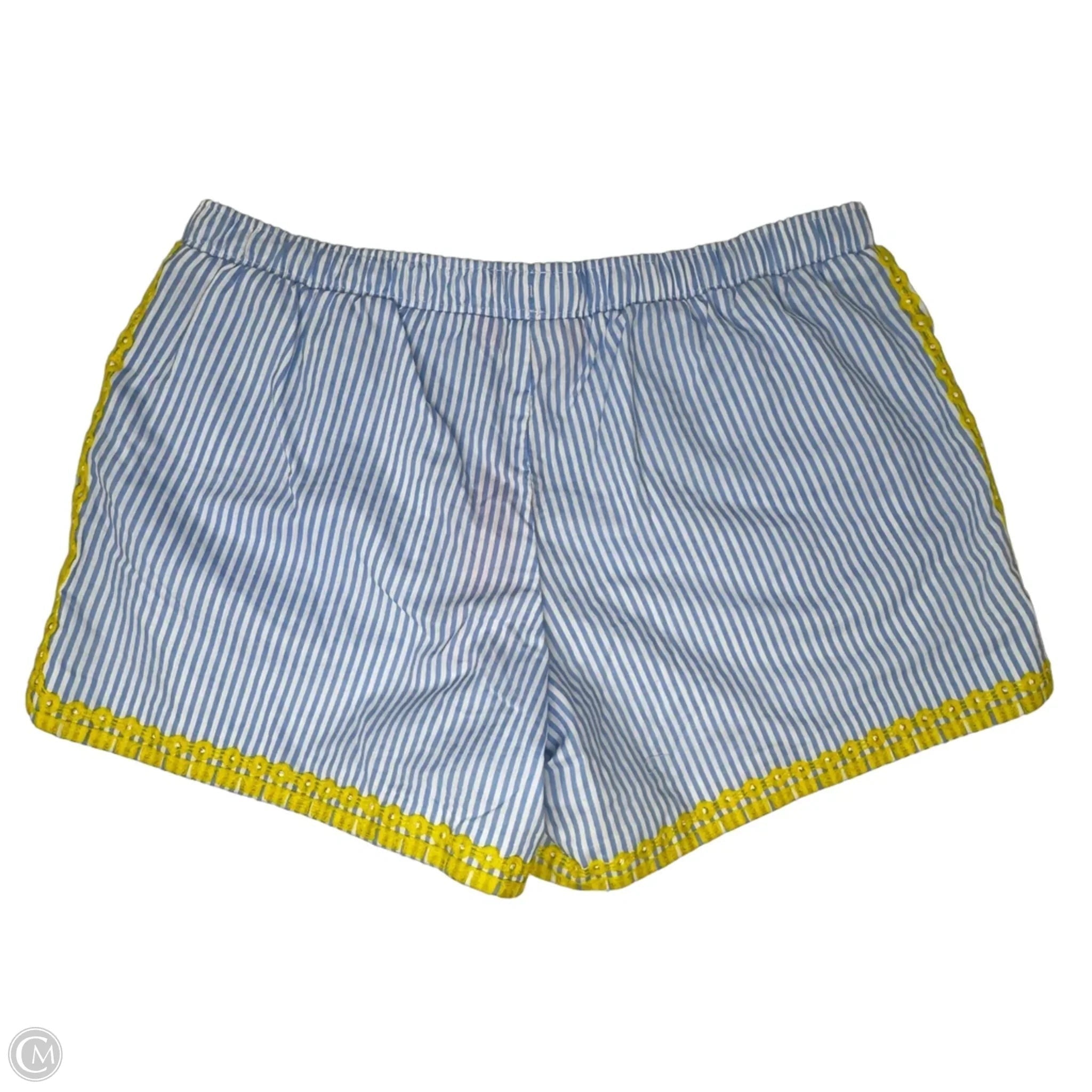 Katia Embroidered Shorts Designer By Lilly Pulitzer In Striped Pattern, Size: L
