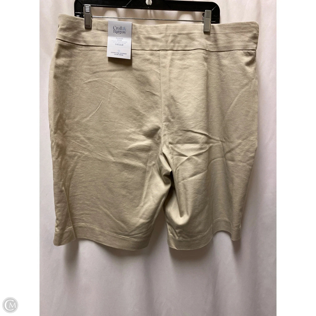 Shorts By Croft And Barrow In Beige, Size: 18