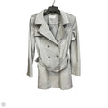 Coat Trench Coat By Calvin Klein In Grey, Size: Xl