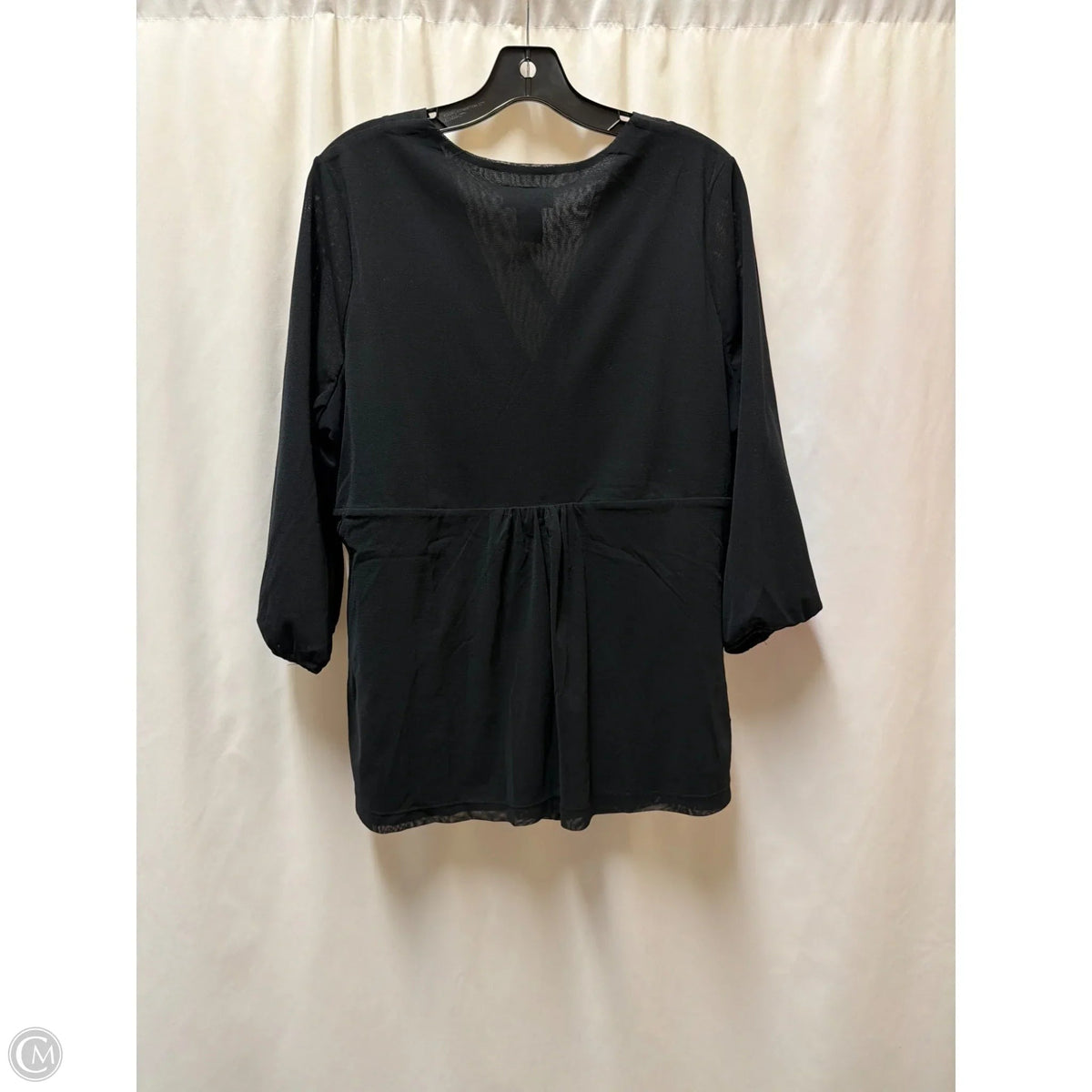 Top Long Sleeve By Lane Bryant In Black, Size: 1x