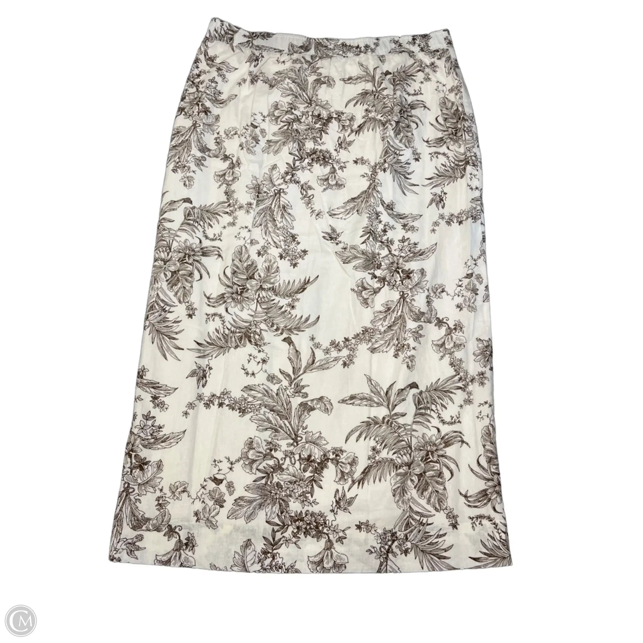 Skirt Maxi By Loft In Brown & Cream, Size: Xl