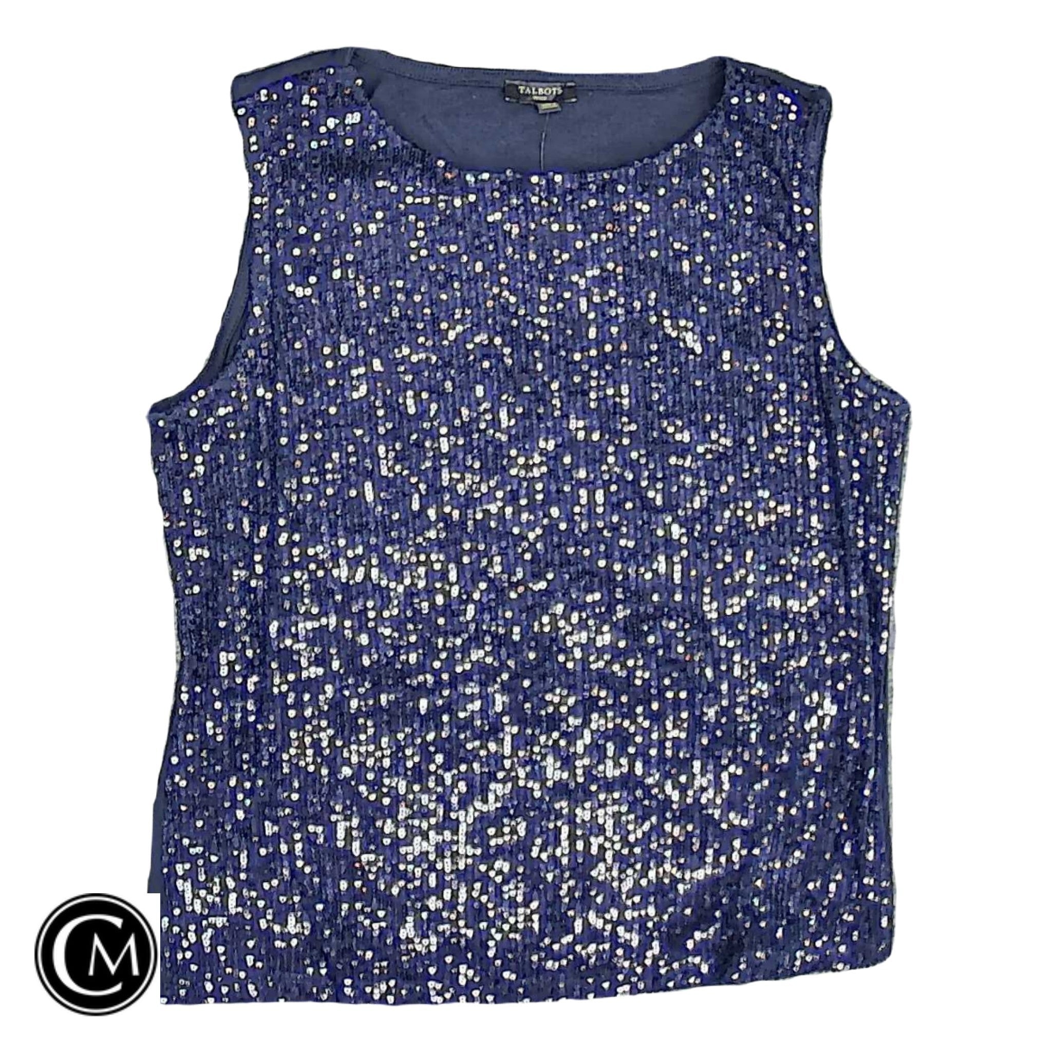 Top Sleeveless By Talbots In Navy, Size: Sp