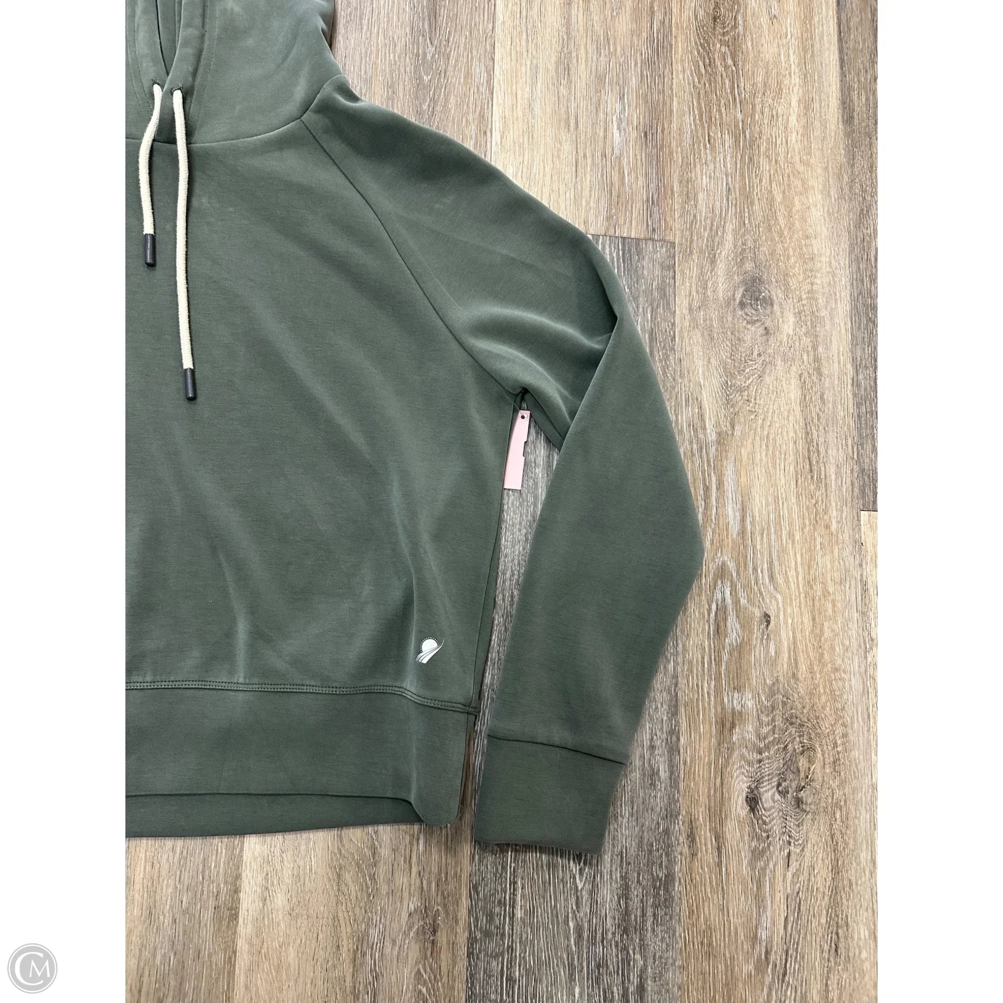 Athletic Sweatshirt Hoodie By Fundamental Coast In Green, Size: S