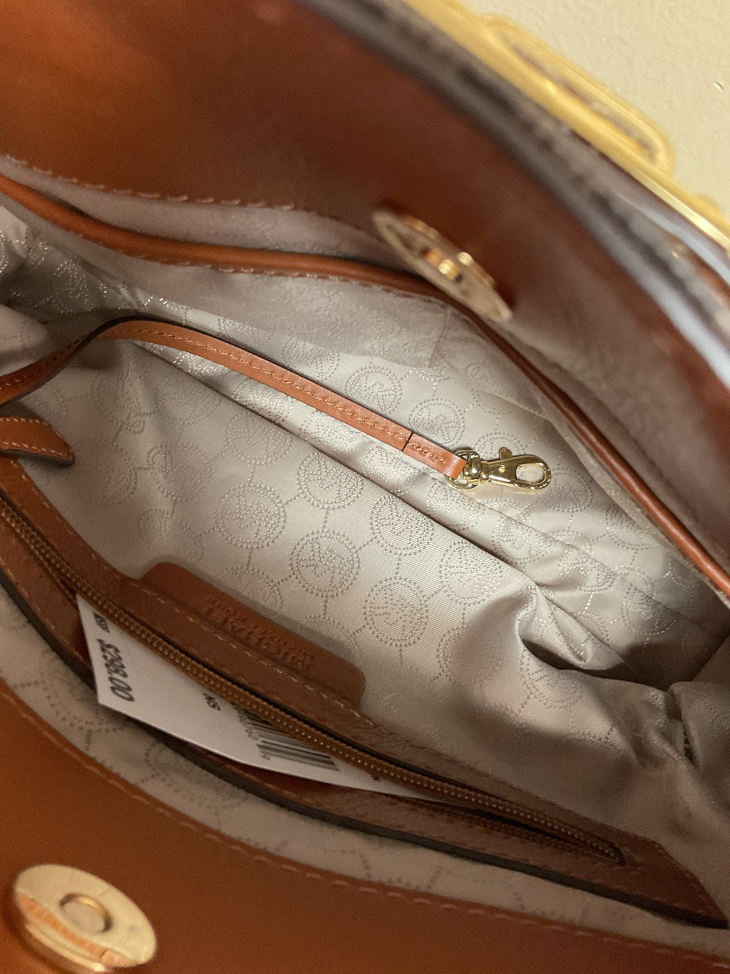 Handbag Designer By Michael Kors In Brown, Size:Medium