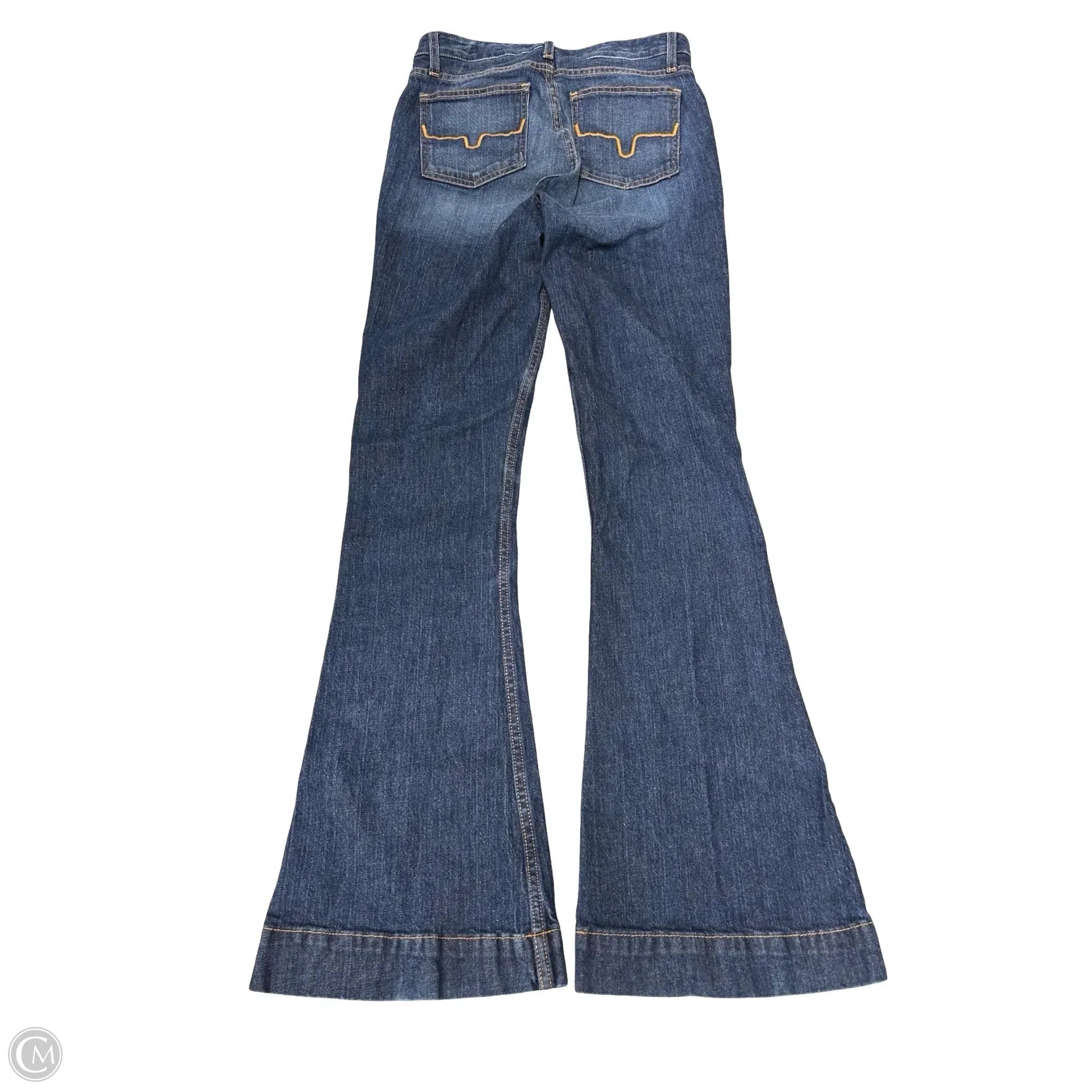 Jeans Flared By Cmb In Blue Denim, Size: 4