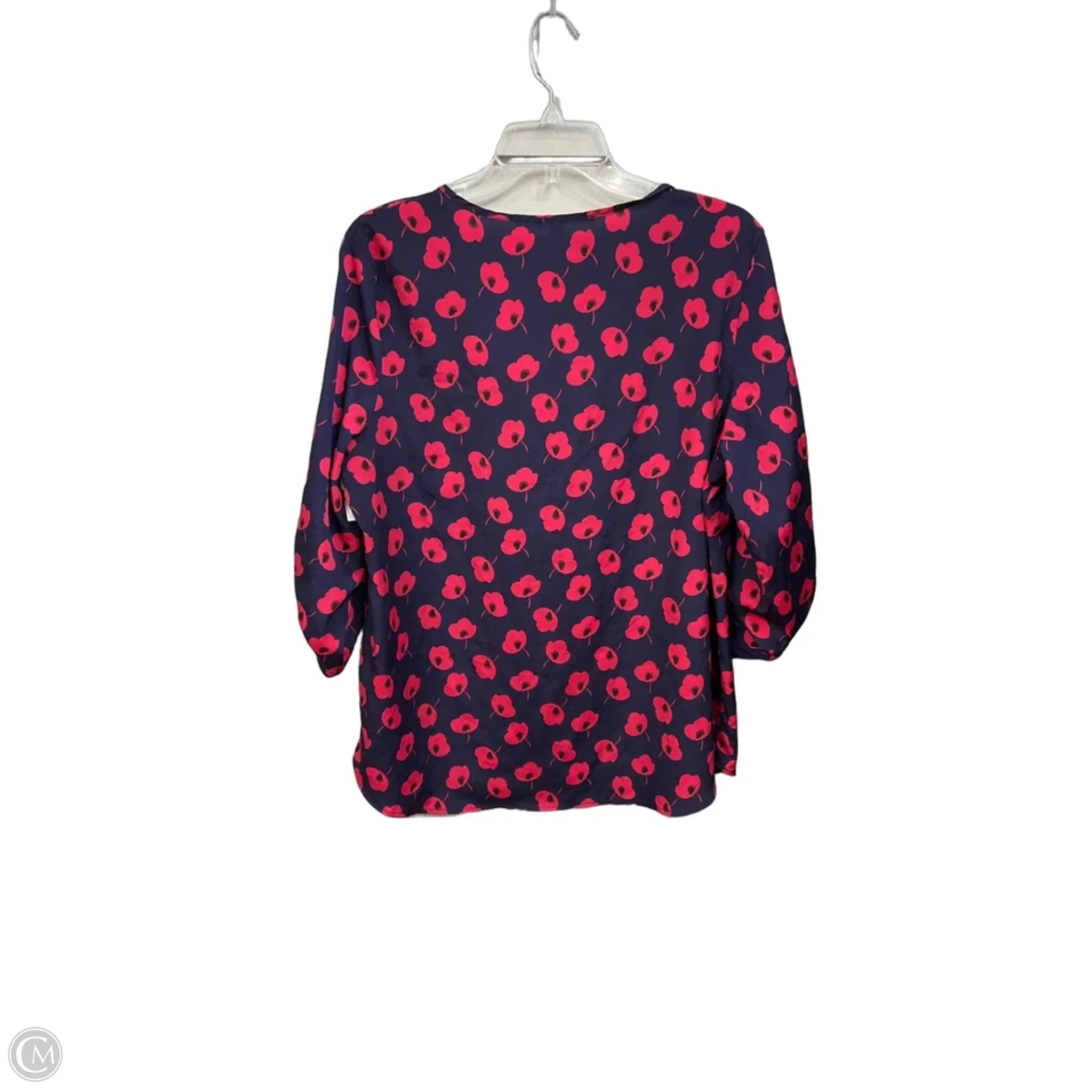 Blouse 3/4 Sleeve By 41 Hawthorn In Floral Print, Size: Xl