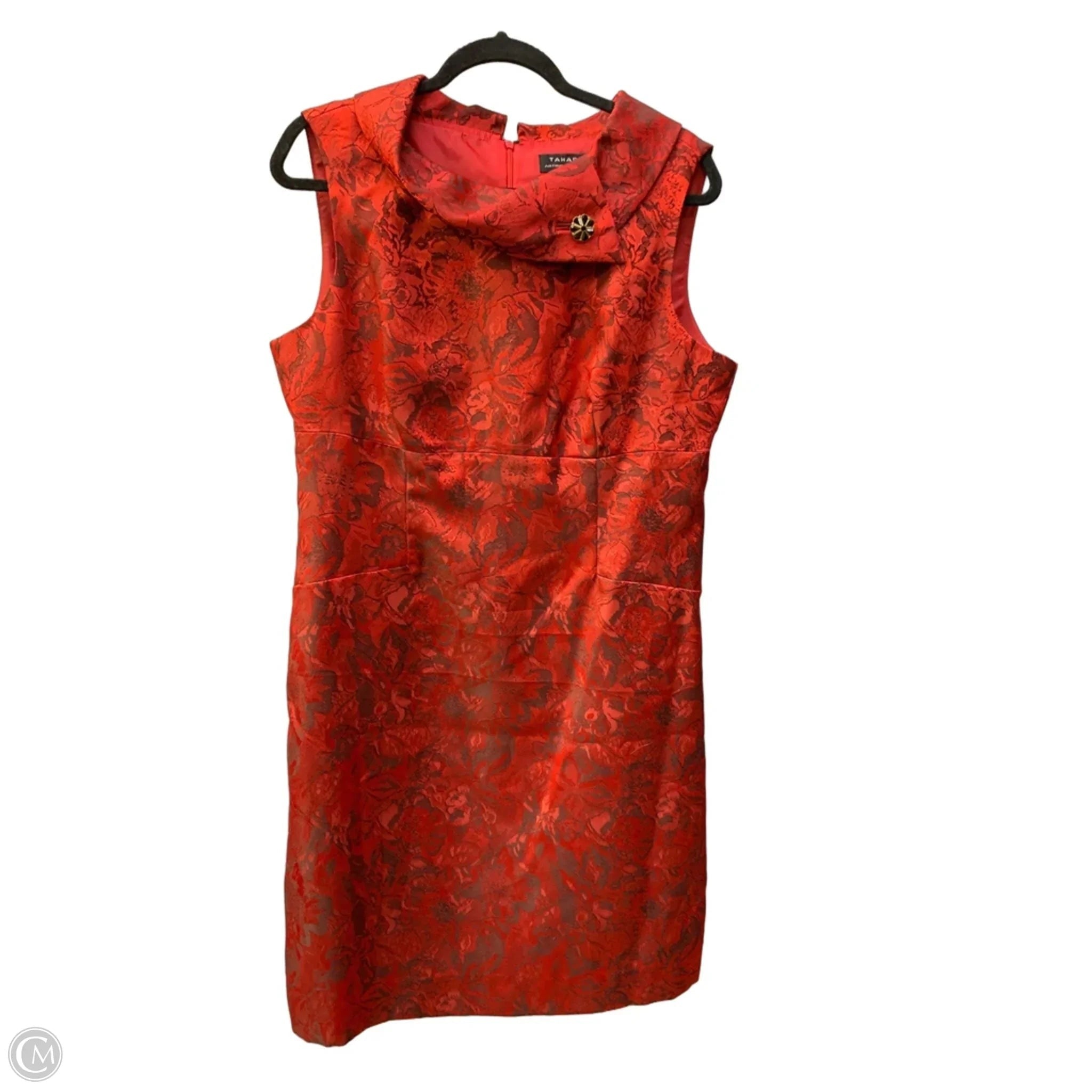 Dress Party Short By Tahari In Red, Size: 14