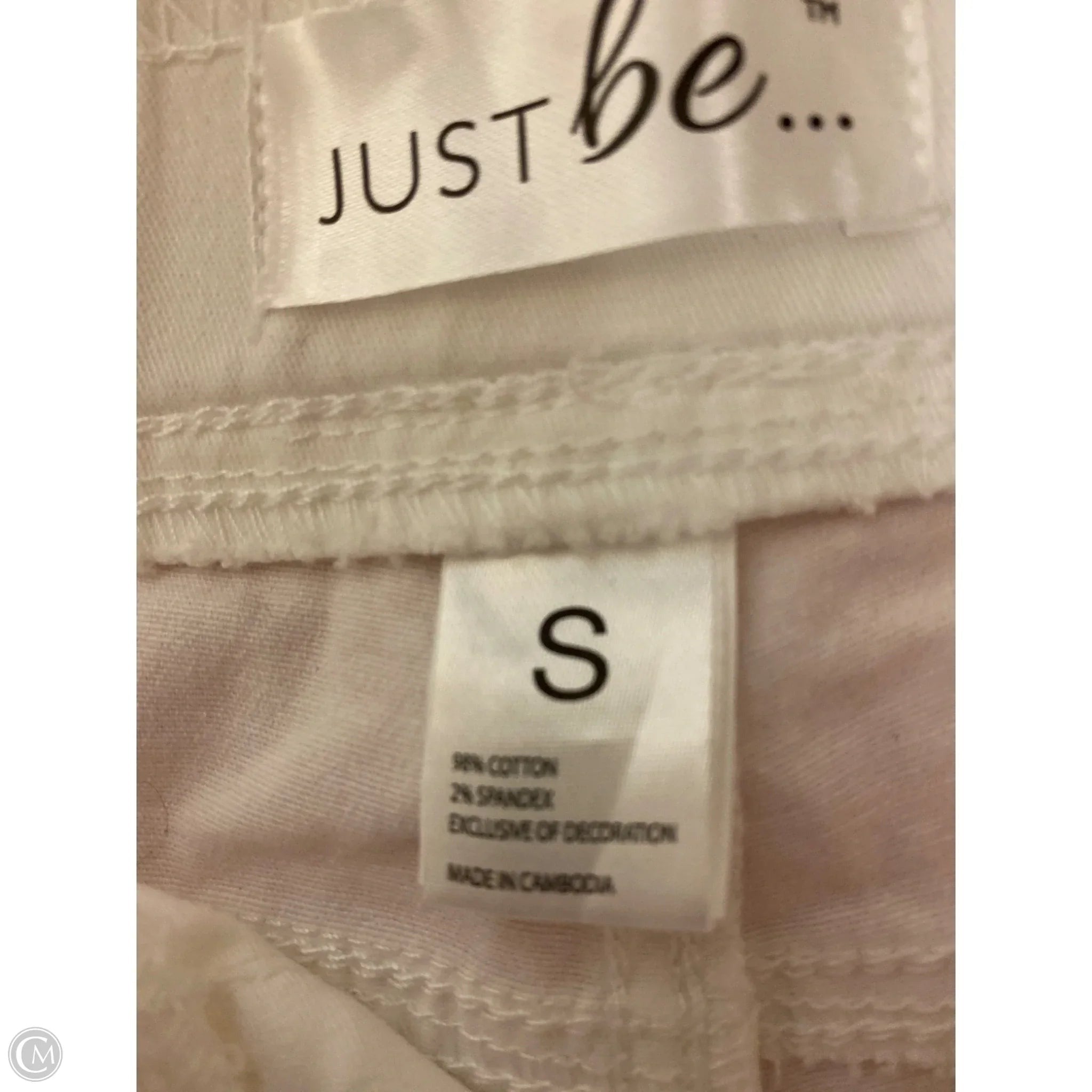 Capris By Just Be In White, Size: S