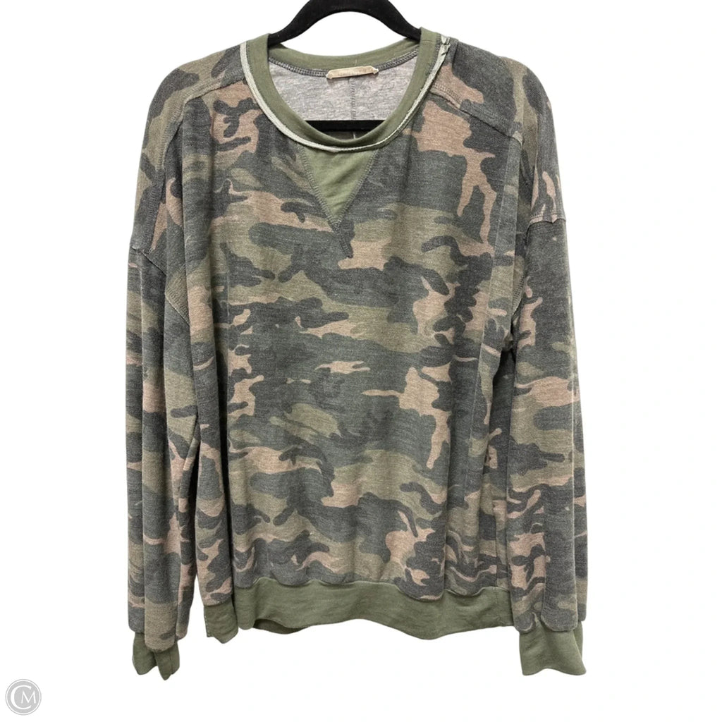 Sweater By Clothes Mentor In Camouflage Print, Size: M
