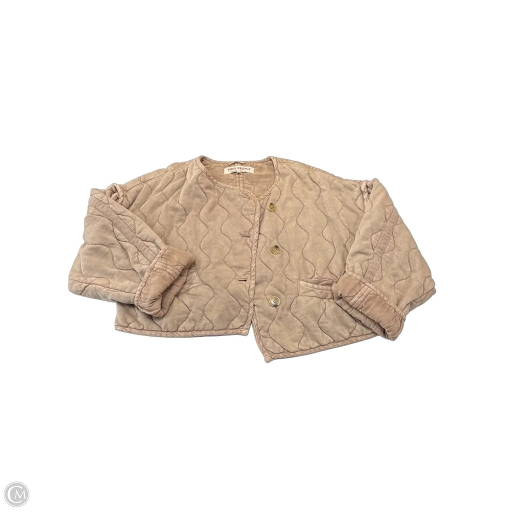 Jacket Puffer & Quilted By Free People In Brown, Size: S
