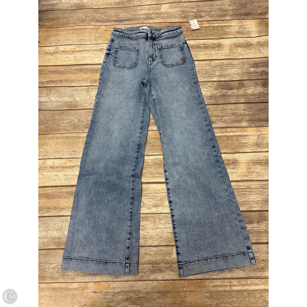 Jeans Wide Leg By Lc Lauren Conrad In Blue Denim, Size: 4