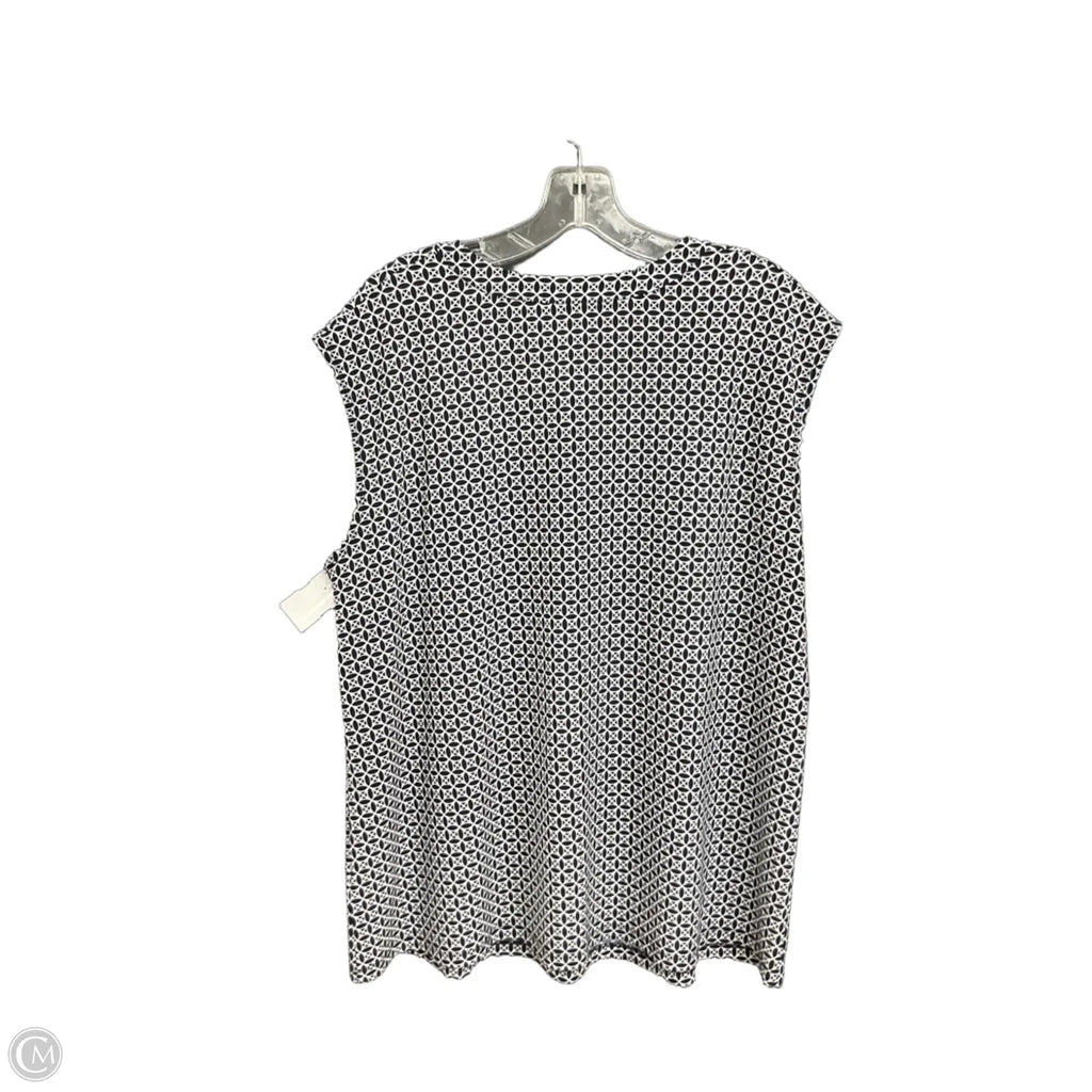 Top Sleeveless By Anne Klein In Navy, Size: 1x