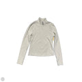 Athletic Top Long Sleeve Collar By 90 Degrees By Reflex In Cream, Size: S