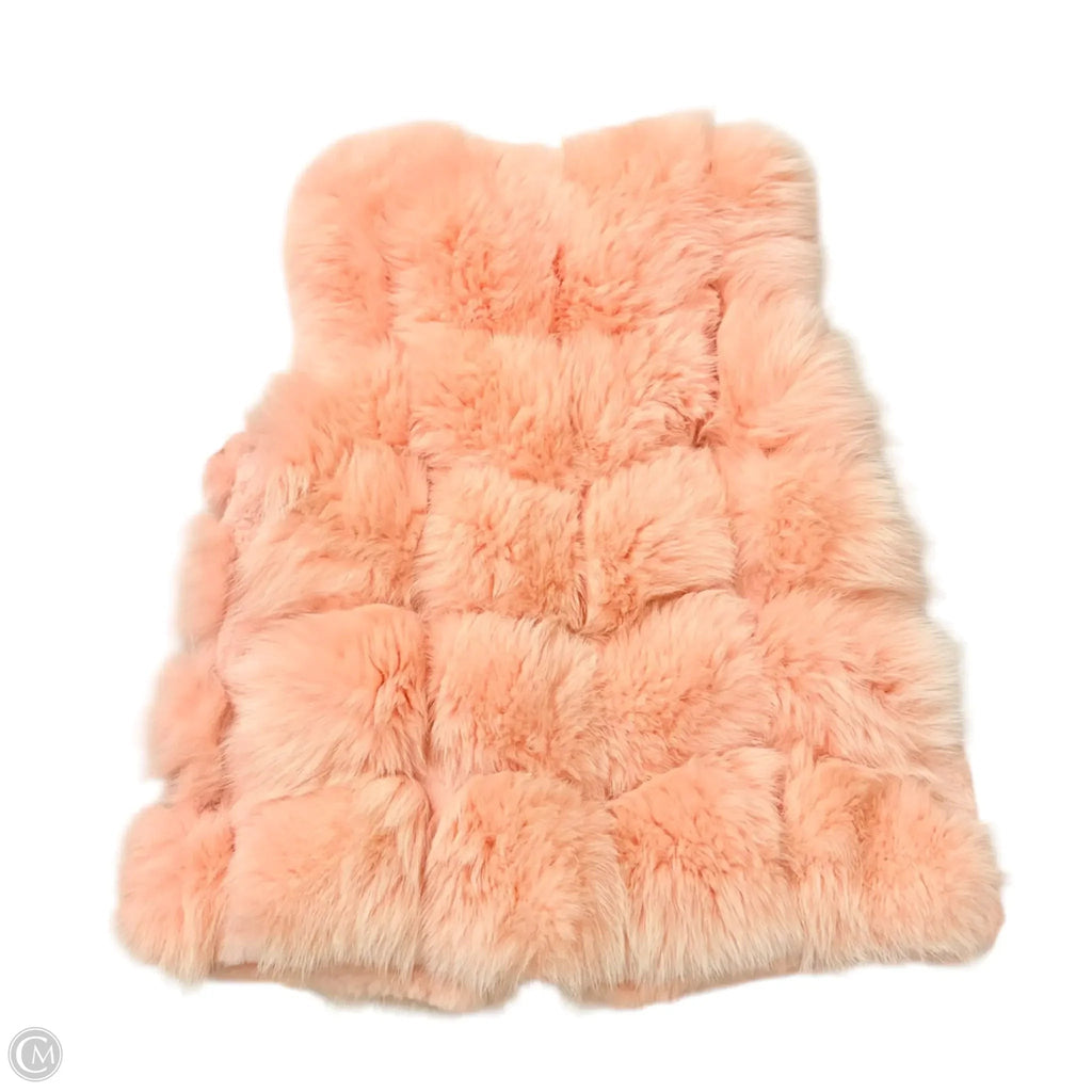 Vest Fur By Winter Fur In Pink, Size: M