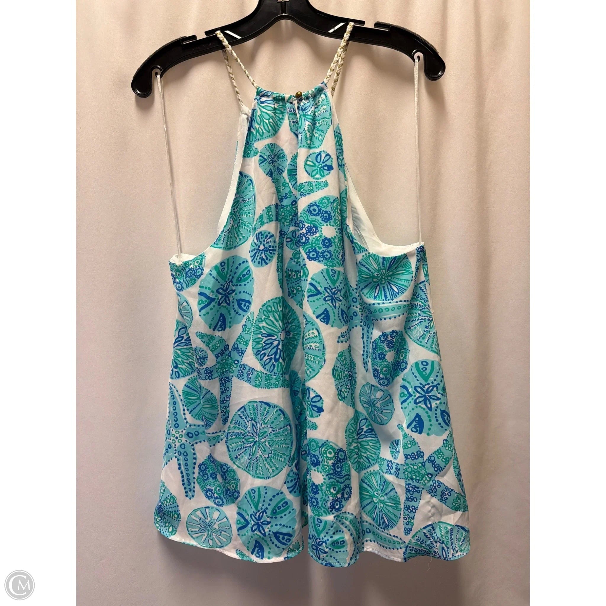 Top Sleeveless Designer By Lilly Pulitzer In Blue & Green, Size: Xxl